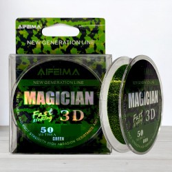 Волосінь Feima Magician 3D Green, 50м, 0,14мм